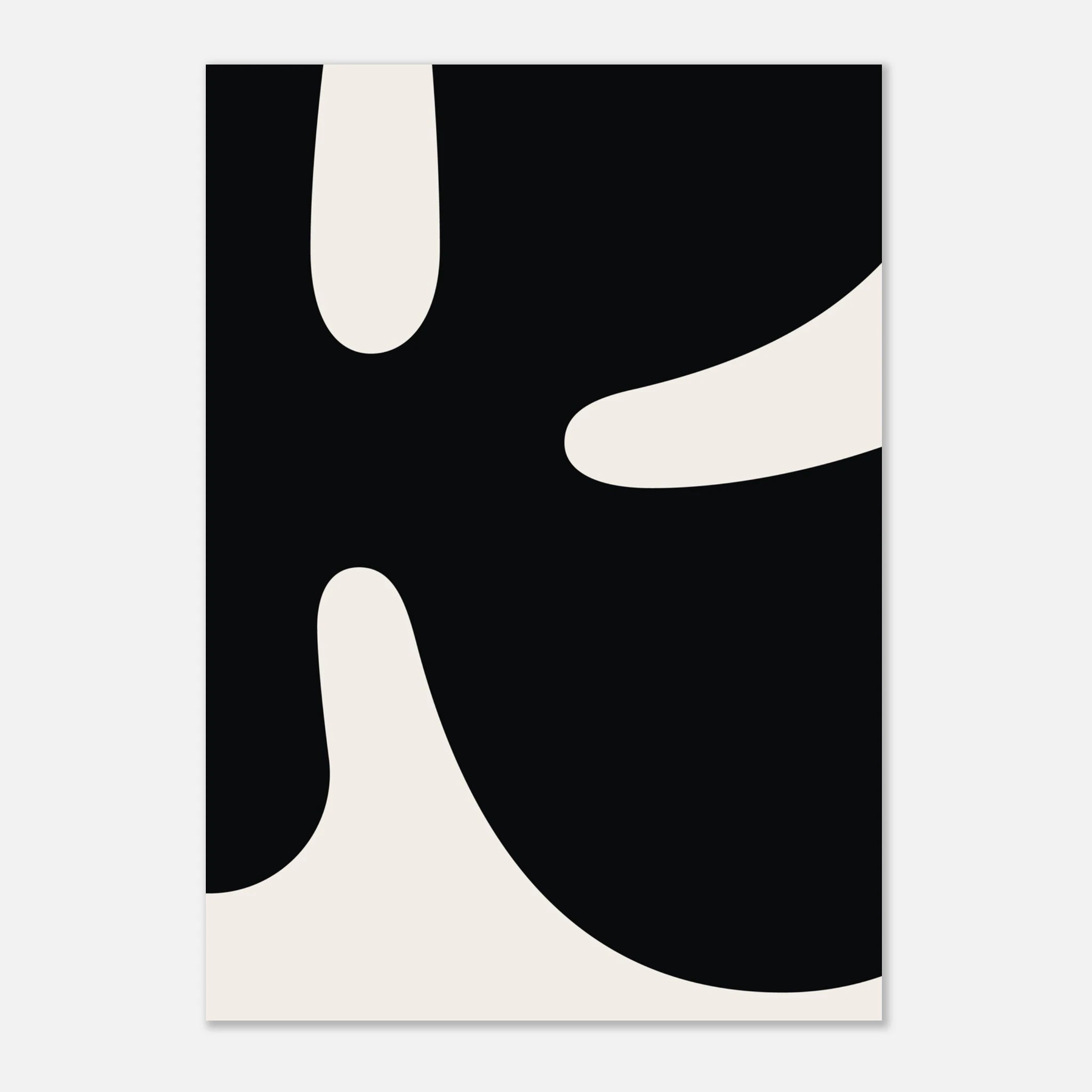 En poster som visar upp kontraster. Vårt svarta typografiska K mot en ljus bakgrund. 